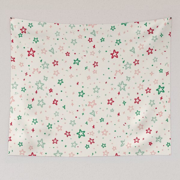 Item preview, Hand Drawn Christmas Stars Pattern Cute Holiday Festive Design designed and sold by SedaMythica.