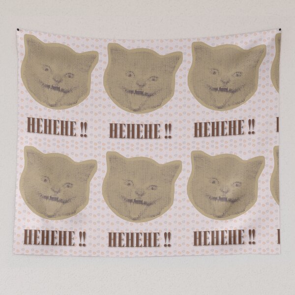 Item preview, Hehehe Smirking Mischievous Cat designed and sold by Artemis & Woven Collective.