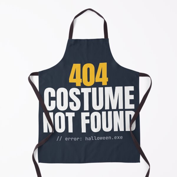 Item preview, 404 Costume Not Found — Funny Lazy Halloween Costume For Programmers designed and sold by AutomationDataCamp LLC.