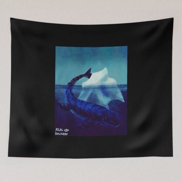 Item preview, Mysterious Sea Creature Under Iceberg designed and sold by PeaceTypo.