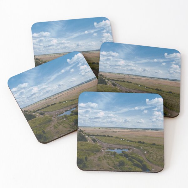 Item preview, High Angle View Of Open Countryside And Small Lake designed and sold by Ayubaslatere.