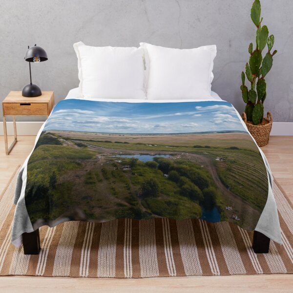 Item preview, High Angle View Of Open Countryside And Small Lake designed and sold by Ayubaslatere.