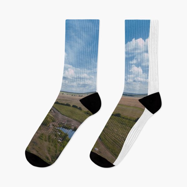 Item preview, High Angle View Of Open Countryside And Small Lake designed and sold by Ayubaslatere.