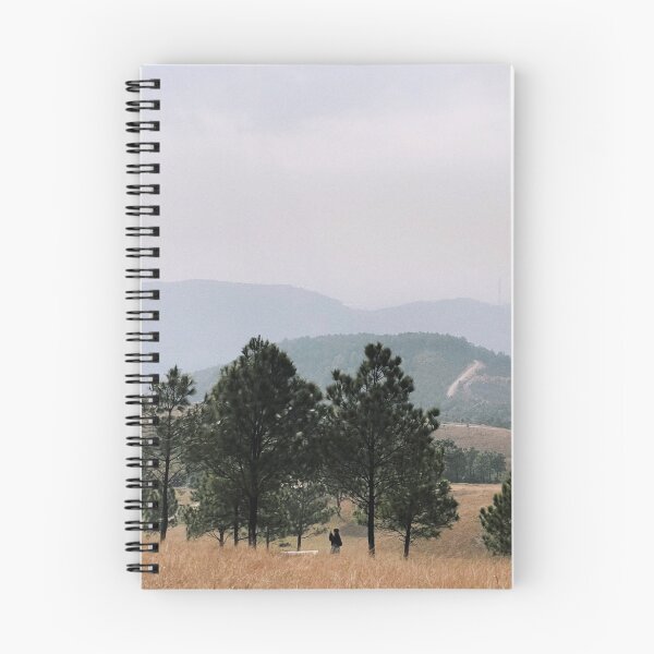 Item preview, Person Standing Among Pine Trees On Dry Grassland designed and sold by Ayubaslatere.