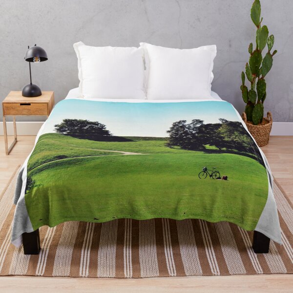 Item preview, Bicycle Parked On Rolling Green Lawn In Sunny Park designed and sold by Ayubaslatere.