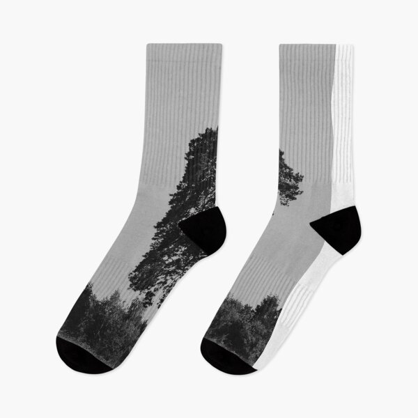 Item preview, Black And White Photo Of Single Tall Tree In Field designed and sold by Ayubaslatere.