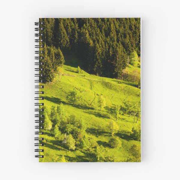 Item preview, Sunlit Green Hillside Bordered By Dense Forest designed and sold by Ayubaslatere.