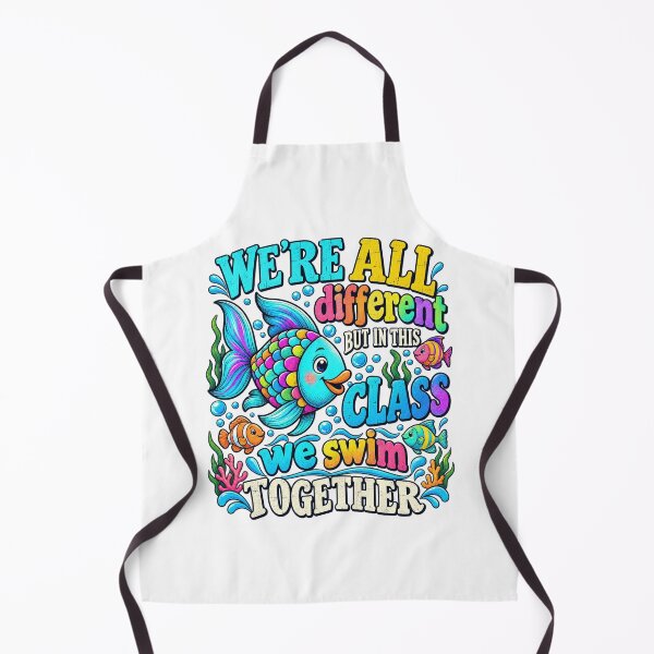 Item preview, We're All Different But We Swim Together Elementary Teacher gift for her designed and sold by GiselaForster.