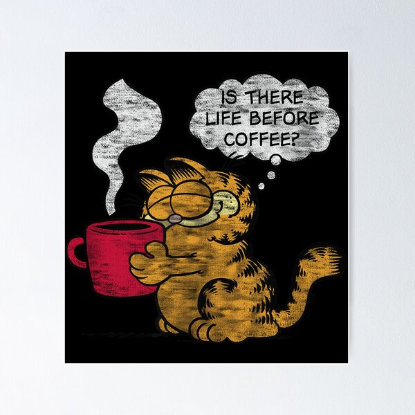 Item preview, Is There Life Before Coffee Thought Bubble Sarcastic Cartoon designed and sold by rebmanst.