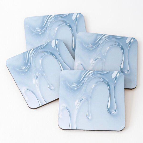 Item preview, Dripping Water Gel Splash Texture — Blue Liquid Glossy Background designed and sold by LYAN-STORE.