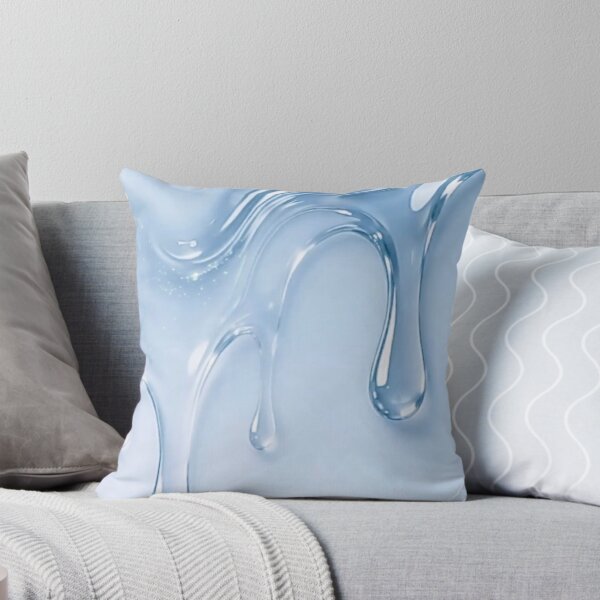 Item preview, Dripping Water Gel Splash Texture — Blue Liquid Glossy Background designed and sold by LYAN-STORE.
