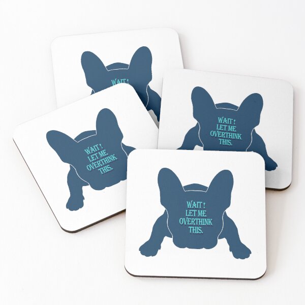 Item preview, Let me overthink this french Bulldog silhouette designed and sold by Anne Londez Studio.