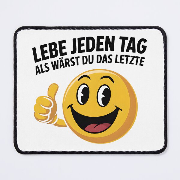Item preview, Lebe jeden Tag als wärst du das Letzte – Deutsche Memes Wortspiel Design designed and sold by LoFizzy.