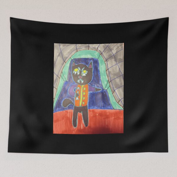 Item preview, Colorful Cartoon Cat Character in a Dramatic Setting designed and sold by PeaceTypo.