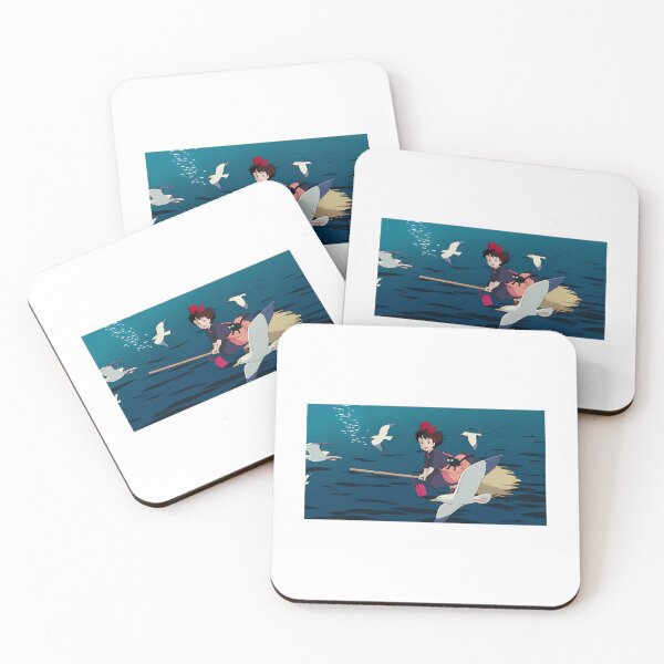 Item preview, Anime Witch Girl Flying Over The Sea designed and sold by jokerkenm.