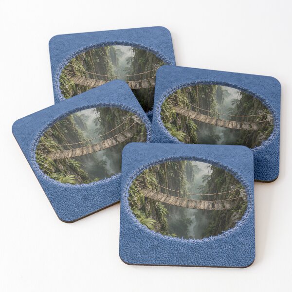 Item preview, Blue Rug Jungle Chasm designed and sold by DrawingAndText.