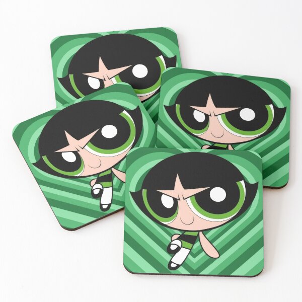 Item preview, Fierce Green Heroine Concentric Hearts - Y2K Retro Cartoon Attitude Poster designed and sold by Billy Morfo™.