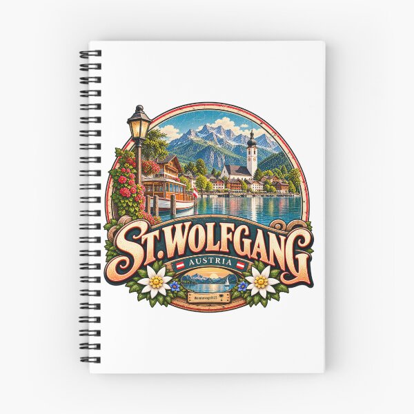Item preview, St. Wolfgang on Lake Wolfgangsee – Austria Salzkammergut Vintage Design designed and sold by Wandervogel123.