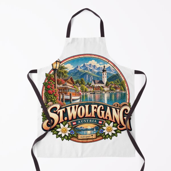 Item preview, St. Wolfgang on Lake Wolfgangsee – Austria Salzkammergut Vintage Design designed and sold by Wandervogel123.