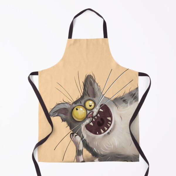 Item preview, Crazy Fluffy Cat | Funny Crazy Tabby Cat Illustration designed and sold by jassoart.