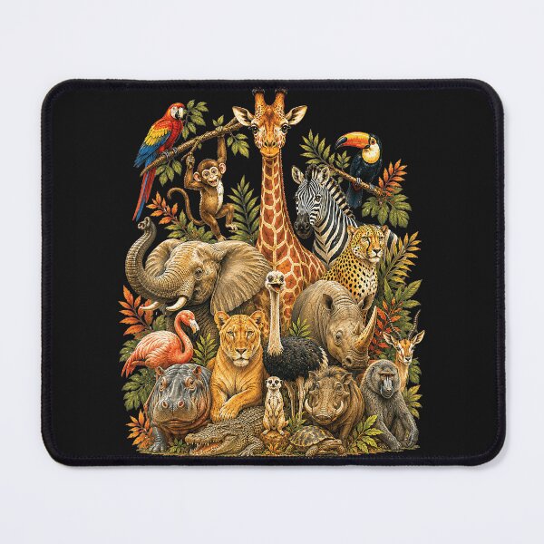 Item preview, African Safari Wild Animals Wildlife Nature Lovers designed and sold by Moscettakkk.