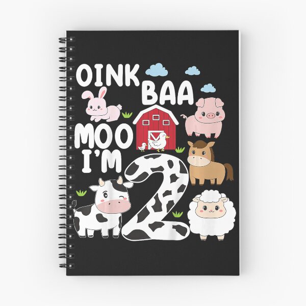 Item preview, Oink Baa Moo I'm 2 Second Birthday Farm Animals Toddler designed and sold by Moscettakkk.