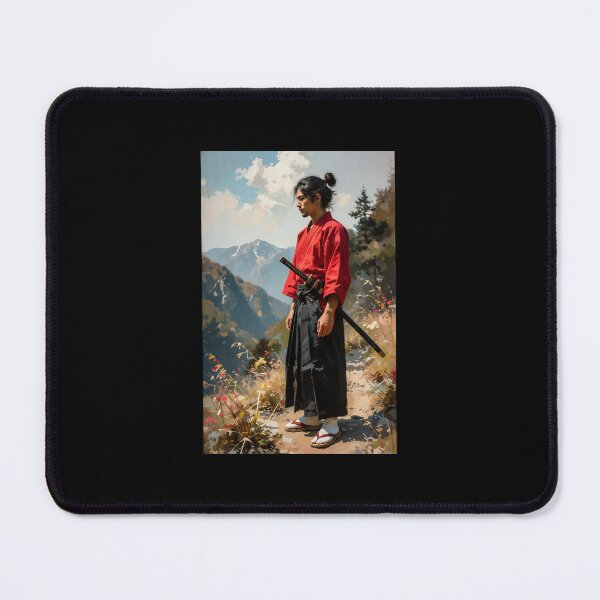 Item preview, Samurai enjoying the present moment designed and sold by WizardsCove.