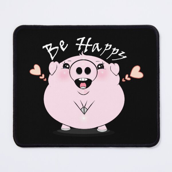 Item preview, Happy Pig with a Big Smile designed and sold by Shirley cute art .