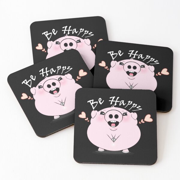 Item preview, Happy Pig with a Big Smile designed and sold by Shirley cute art .
