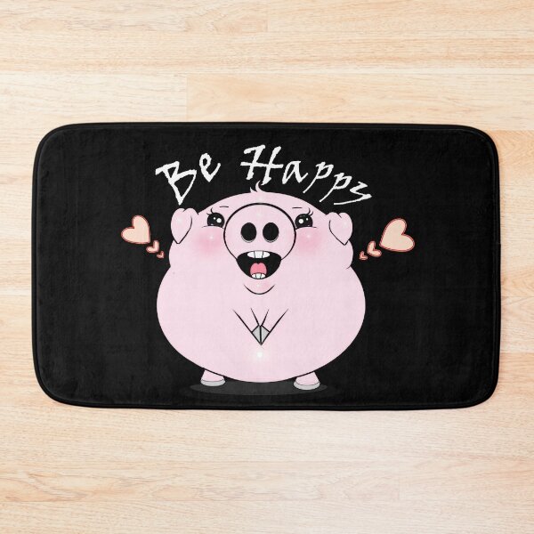 Item preview, Happy Pig with a Big Smile designed and sold by Shirley cute art .