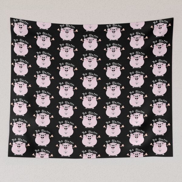 Item preview, Happy Pig with a Big Smile designed and sold by Shirley cute art .