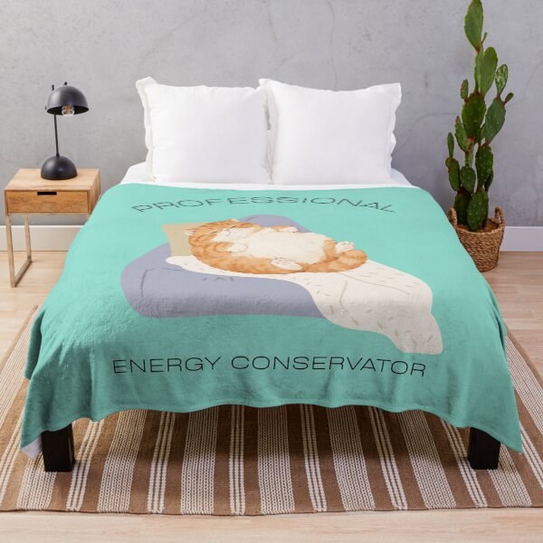 Item preview, Professional Energy Conservator Cute Sleeping Cat designed and sold by Glitteringworld.