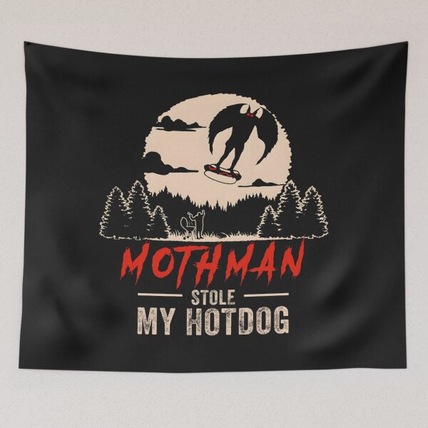 Item preview, Mothman Stole My Hotdog Mothman designed and sold by ScottSears.