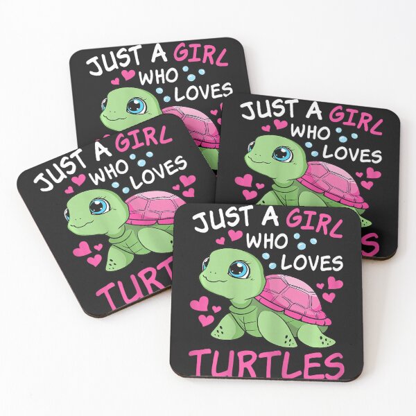 Item preview, Just A Girl Who Loves Turtles | Turtle Lover Gift For Girls | Pet Reptile Owner designed and sold by Moscettakkk.