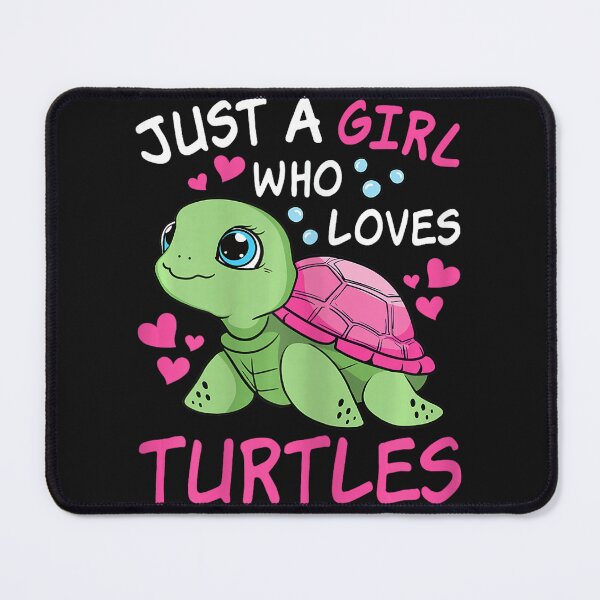 Item preview, Just A Girl Who Loves Turtles | Turtle Lover Gift For Girls | Pet Reptile Owner designed and sold by Moscettakkk.