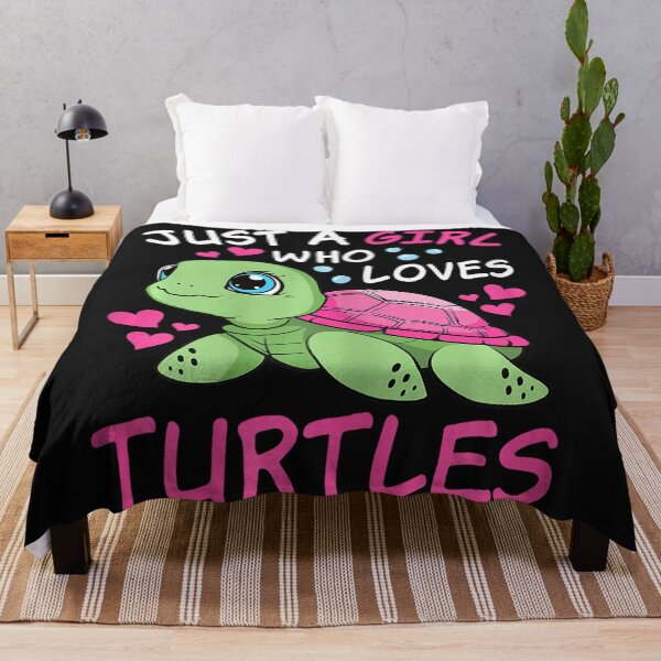 Item preview, Just A Girl Who Loves Turtles | Turtle Lover Gift For Girls | Pet Reptile Owner designed and sold by Moscettakkk.