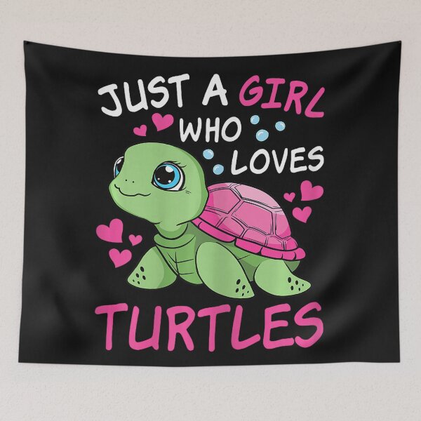 Item preview, Just A Girl Who Loves Turtles | Turtle Lover Gift For Girls | Pet Reptile Owner designed and sold by Moscettakkk.