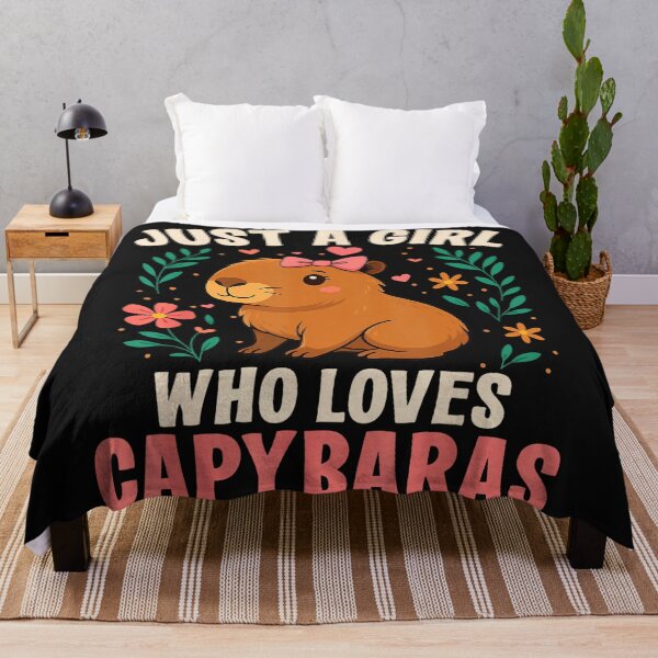 Item preview, Just A Girl Who Loves Capybaras Capybara Lover Animal Owner designed and sold by Moscettakkk.