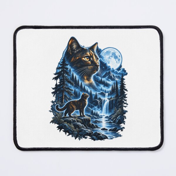 Item preview, Tortoiseshell Cat Howling At Moon Celestial Parody Design personalized gift designed and sold by PositivoC.
