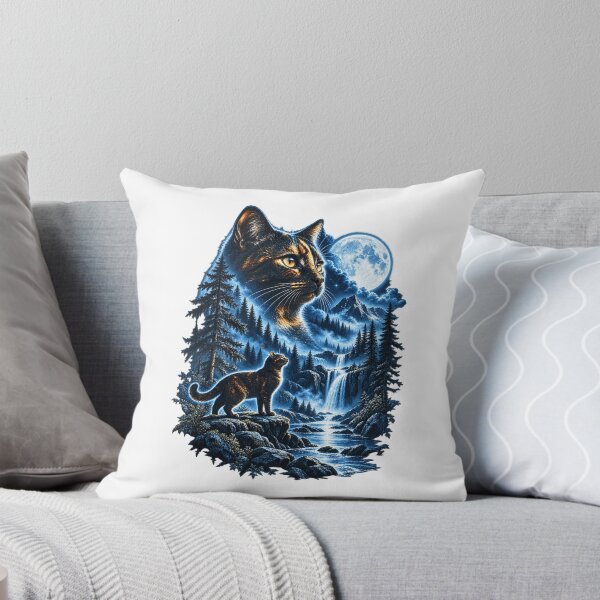 Artikelvorschau, Schildpattkatze, die den Mond anheult – Himmlische Parodie – Personalisiertes Geschenk entworfen und verkauft von PositivoC.