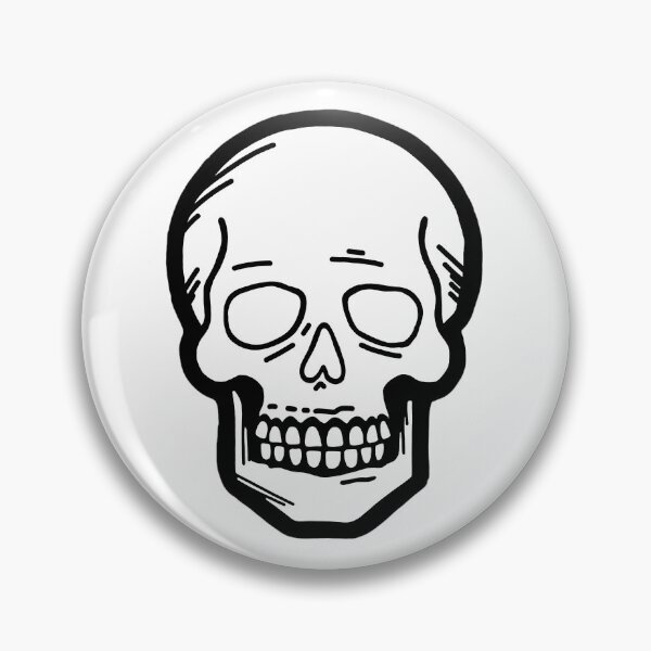 Item preview, Minimalist Black and White Human Skull Illustration designed and sold by DaliMustache.