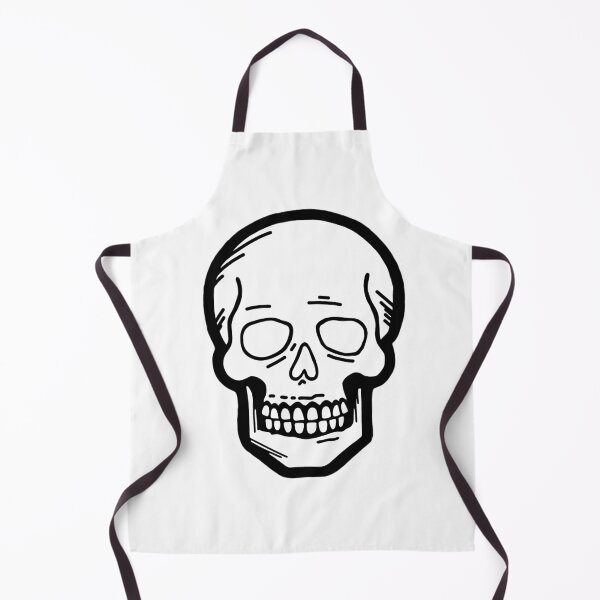 Item preview, Minimalist Black and White Human Skull Illustration designed and sold by DaliMustache.