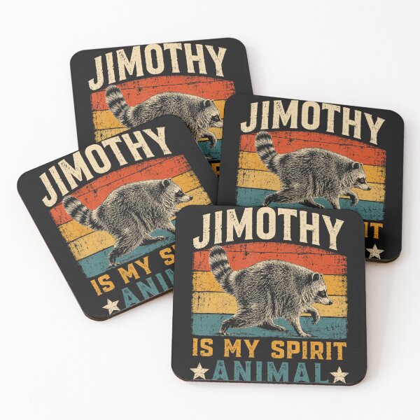 Item preview, Jimothy Is My Spirit Animal Raccoon Lover Wildlife Fan designed and sold by Moscettakkk.