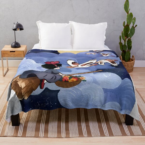 Artikelvorschau, Niedliches Kawaii-Kunstmädchen [[kikis]] -%[ghiblis]%- fliegt davon Gosse entworfen und verkauft von Wholanshop.