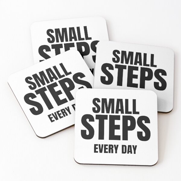 Item preview, Small Steps Every Day | Motivational Quote | Progress & Self Improvement Typography designed and sold by Velora Printss.