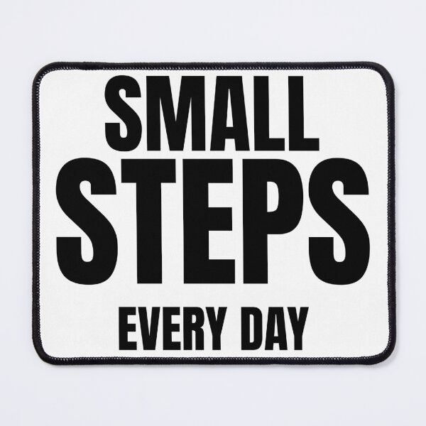 Item preview, Small Steps Every Day | Motivational Quote | Progress & Self Improvement Typography designed and sold by Velora Printss.