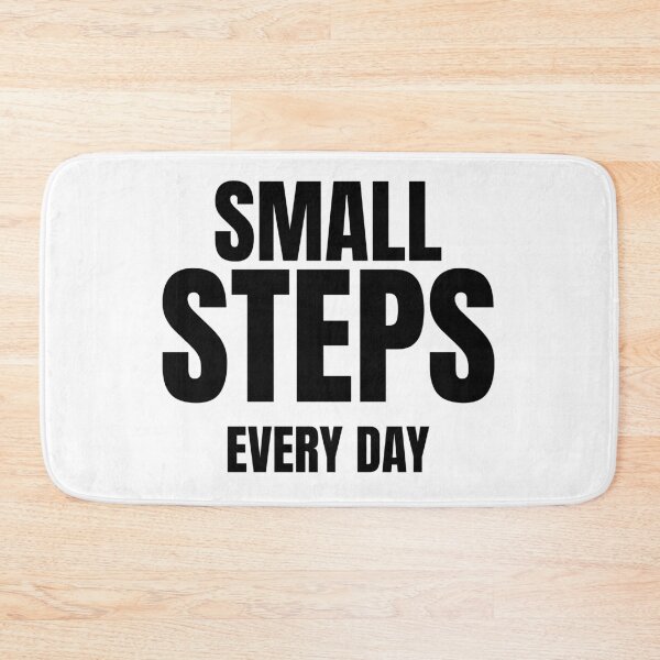 Item preview, Small Steps Every Day | Motivational Quote | Progress & Self Improvement Typography designed and sold by Velora Printss.