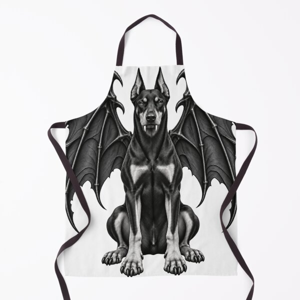 Item preview, Gothic Doberman with Bat Wings and Fangs designed and sold by AnastasiCreates.