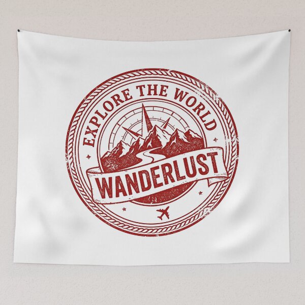 Artikelvorschau, Wanderlust Explore The World Stempel entworfen und verkauft von fritz-10signer.
