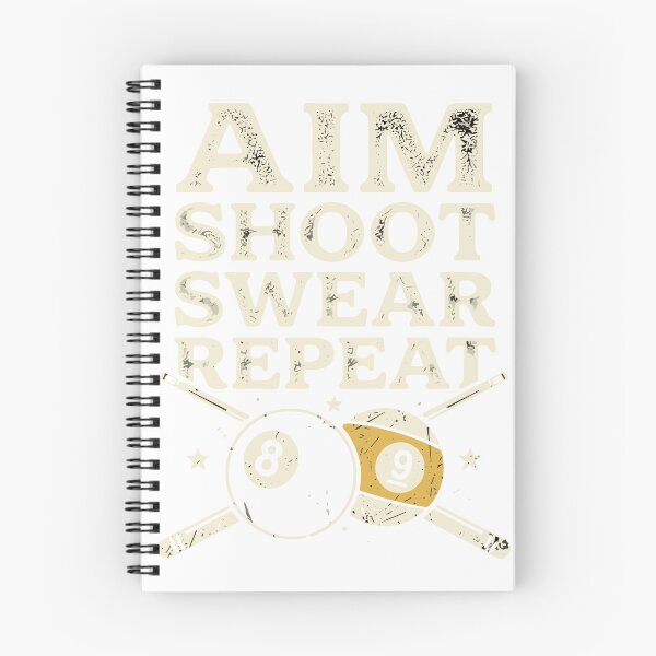 Item preview, Aim Shoot Swear Repeat Pool Player Billiards Enthusiast designed and sold by SofiBlair.